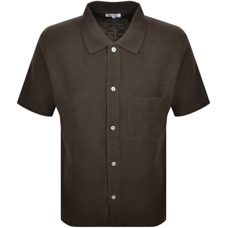 Product image for Norse Projects Gustav Crochet Jersery Shirt Brown