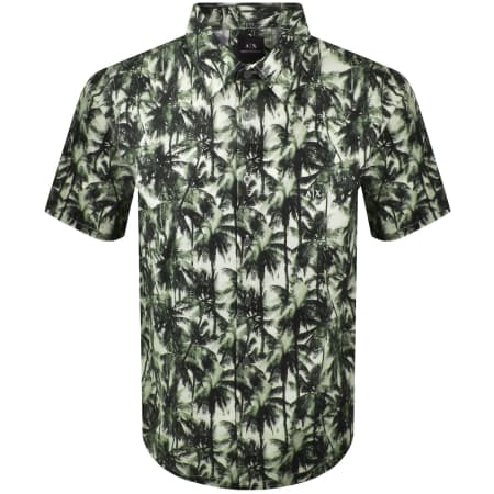 Product image for Armani Exchange Short Sleeve Shirt Green