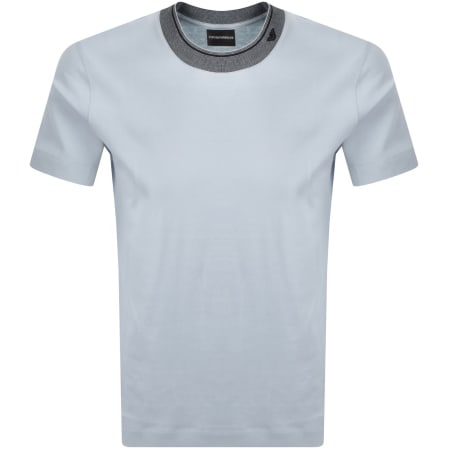 Product image for Emporio Armani Crew Neck T Shirt Blue