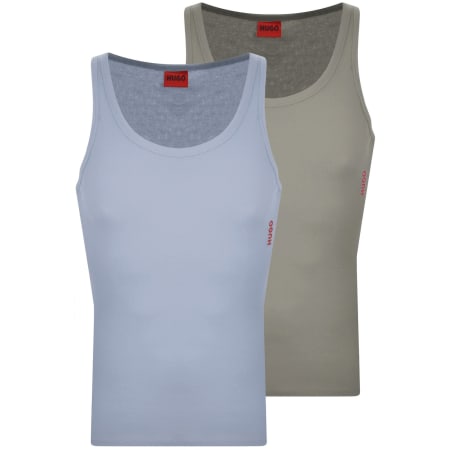 Product image for HUGO Double Pack Vests Blue