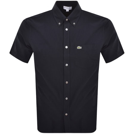 Product image for Lacoste Check Short Sleeved Shirt Navy