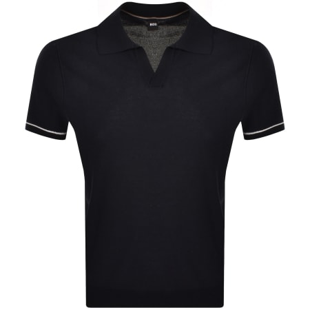 Product image for BOSS H Jianluca Knit Polo Navy