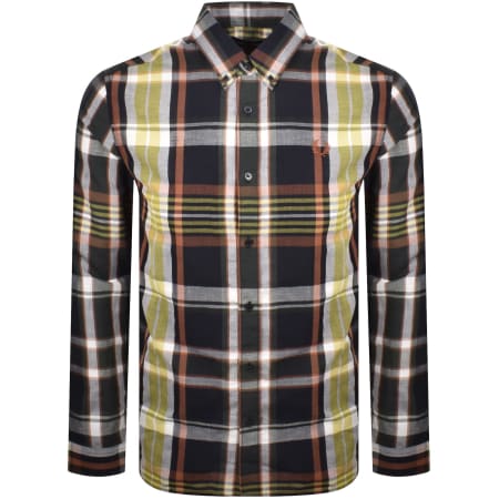 Product image for Fred Perry Madras Check Shirt Navy