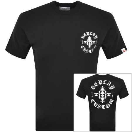 Product image for Replay Logo T Shirt Black