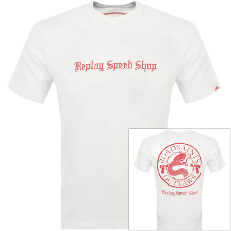 Product image for Replay Logo T Shirt White