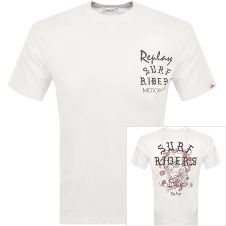 Product image for Replay Logo T Shirt White