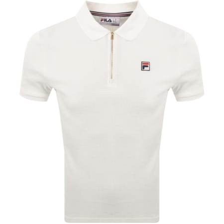 Product image for Fila Vintage Benjamin Polo T Shirt Off White