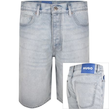 Product image for HUGO Blue Skate Shorts Light Wash Blue