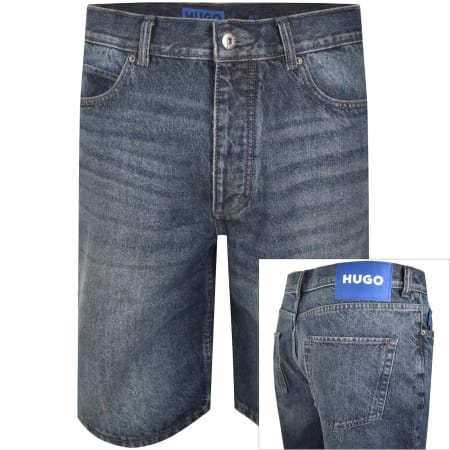Product image for HUGO Blue Skate Shorts Dark Wash Blue
