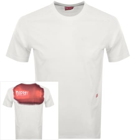 Product image for Diesel T Adjust Slits T Shirt Off White