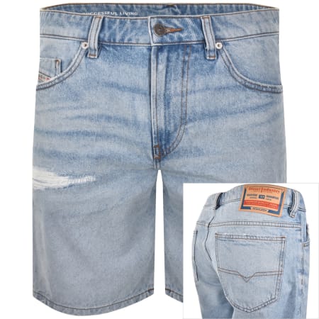 Product image for Diesel Fin Denim Shorts Light Wash Blue