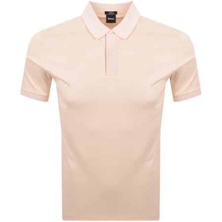 Product image for BOSS H Phillipson Slim Fit Polo Pastel Orange