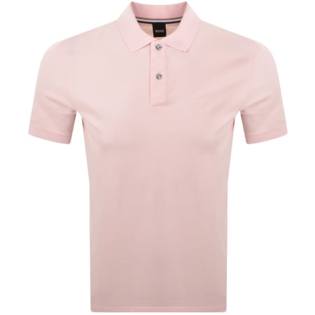 Product image for BOSS Pallas Polo T Shirt Pink