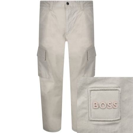 Product image for BOSS Sisla 9 Cargo Trousers Beige