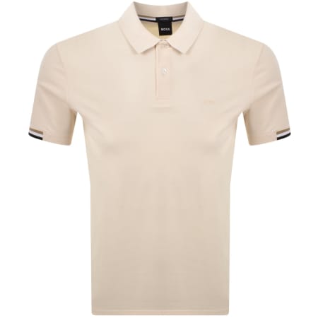 Product image for BOSS Parlay 147 Mercerised Polo Cream