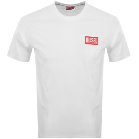 Product image for Diesel T Box Lab Logo T Shirt White