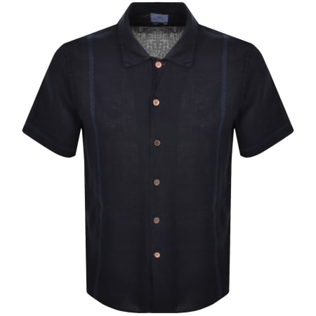 Product image for Paul Smith Short Sleeve Casual Shirt Navy