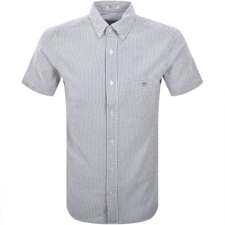 Product image for Gant Seersucker Stripe Shirt Rich Blue