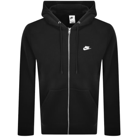 Product image for Nike Full Zip Club Hoodie Black