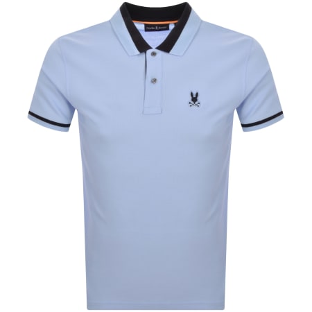 Product image for Psycho Bunny Newman Pique Polo T Shirt Blue