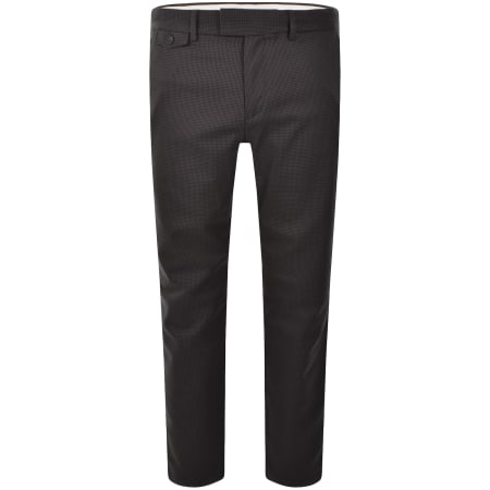 Product image for Ted Baker Micro Houndstooth Slim Trousers Grey