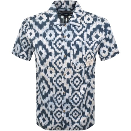 Product image for Barbour Short Sleeved Homelane Shirt Navy