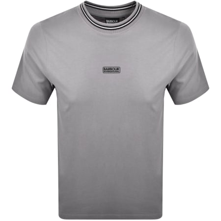 Product image for Barbour International Central Logo T Shirt Grey