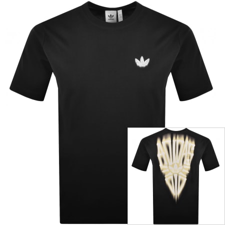 Product image for adidas Originals Skeleton Trefoil T Shirt Black