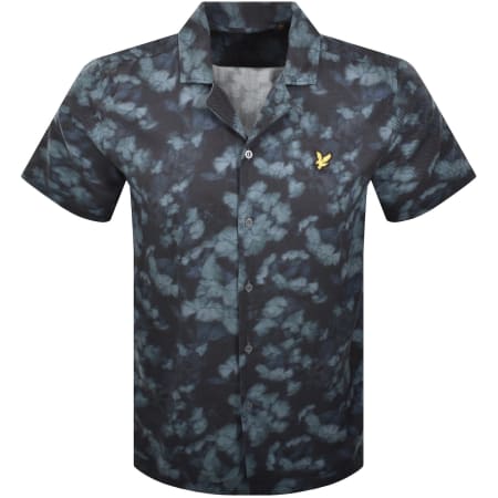 Product image for Lyle And Scott Floral Print Shirt Navy
