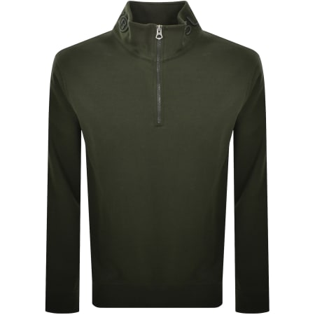 Product image for Superdry Utility Logo Henley Sweatshirt Green