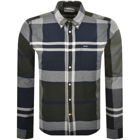 Product image for Barbour Dunoon Tailored Tartan Shirt Navy