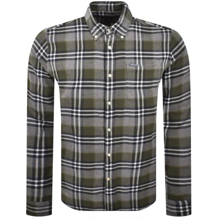 Product image for Barbour Fallbay Checked Tailored Shirt Grey