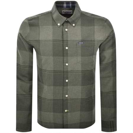 Product image for Barbour Heaney Checked Tailored Shirt Olive