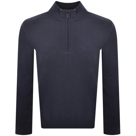 Product image for Barbour Avoch Half Zip Knitted Jumper Navy
