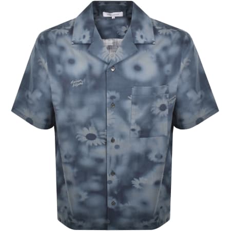 Product image for Maison Kitsune Resort Shirt Blue