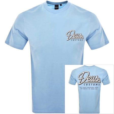 Product image for Deus Ex Machina Conduit Box Fit T Shirt Blue