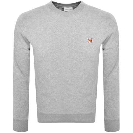Product image for Maison Kitsune Fox Head Sweatshirt Grey