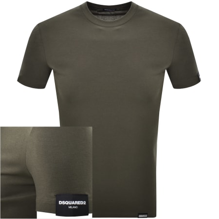 Product image for DSQUARED2 Logo Milano T Shirt Green