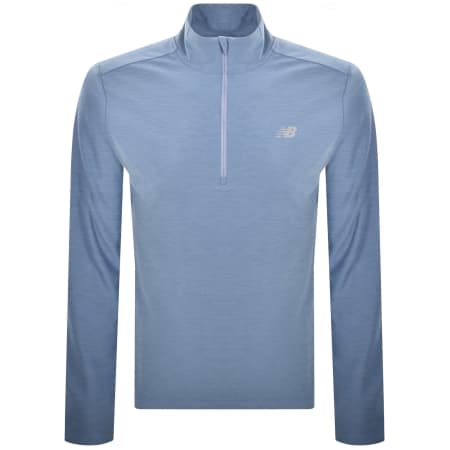 Product image for New Balance Quarter Zip Track Top Blue