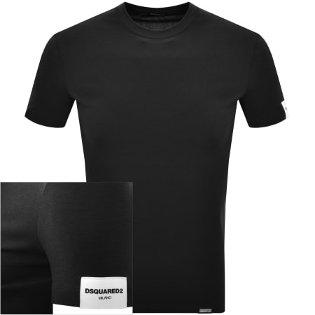 Product image for DSQUARED2 Logo Milano T Shirt Black