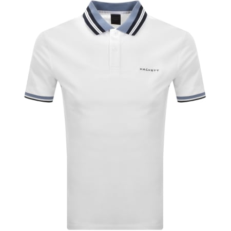 Product image for Hackett Sport Resort Collar Polo White