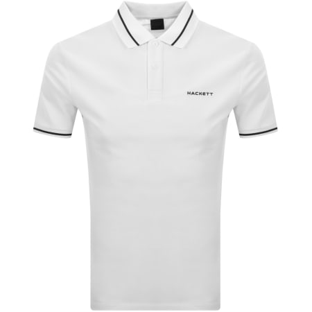 Product image for Hackett Sport Tipped Polo T Shirt White