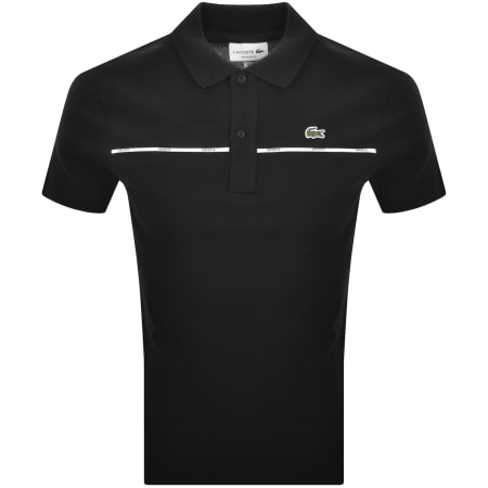 Product image for Lacoste Piping Polo T Shirt Black
