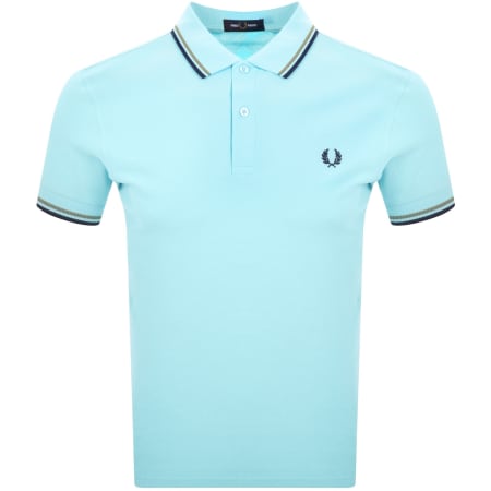 Product image for Fred Perry Twin Tipped Polo T Shirt Blue