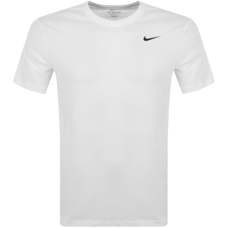 Product image for Nike Training Dri Fit Logo T Shirt White