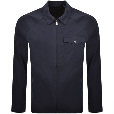 Product image for Lyle And Scott Tailored Overshirt Navy