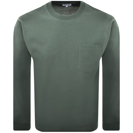 Product image for Norse Projects Long Sleeve Loose Fit T Shirt Green