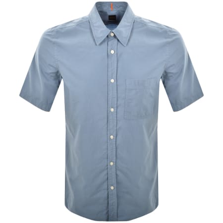 Product image for BOSS Relegant 6 Short Sleeved Shirt Blue