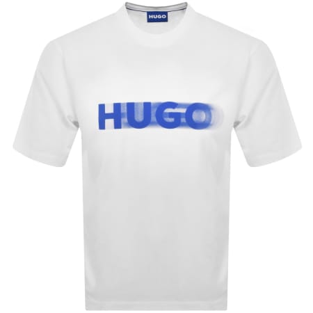 Product image for HUGO Blue Nalax T Shirt Open White