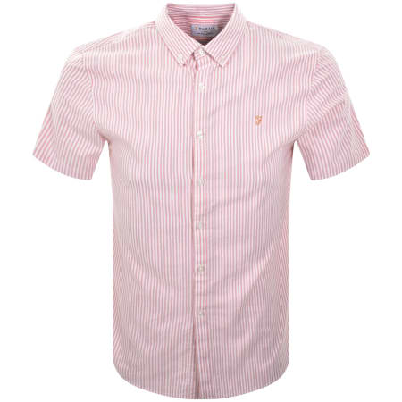 Product image for Farah Brewer Short Sleeve Shirt Pink